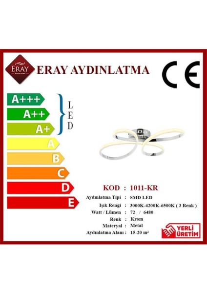 1011-KR Krom LED Avize