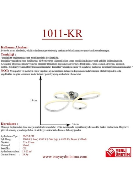 1011-KR Krom LED Avize
