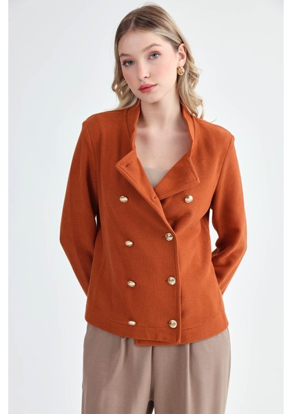 Gold Düğmeli Triko Ceket modelleri