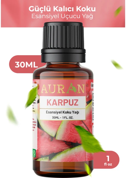 Karpuz Esansiyel Uçucu Koku Yağı Difüzör Esansı Buhurdanlık Yağı Aromaterapi Yağı 30ml