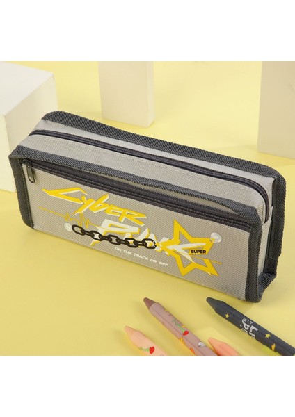 Karikatür Büyük Kapasiteli Kalem Çantası, Yüksek Görünümlü Kalem Çantası, Ilkokul Öğrencileri Için Çok Fonksiyonlu Kırtasiye Çantası (Yurt Dışından)