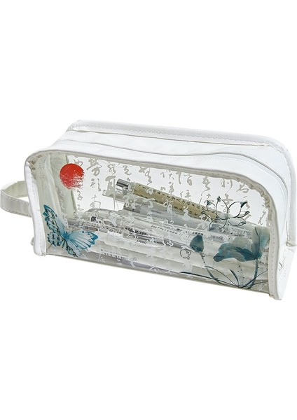 Ilkokul Kızları, Ortaokul Kızları Için Yeni Ulusal Tarz Şeffaf Kalem Kutusu, Büyük Kapasiteli Kalem Kutusu, Kızların Yüksek Görünümlü Kalem Kutusu (Yurt Dışından)