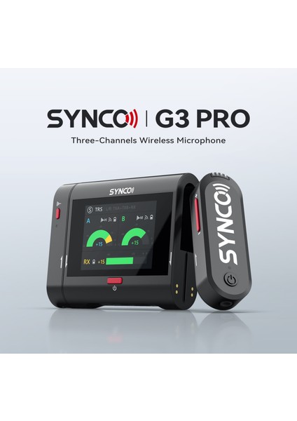 G3 Pro Kablosuz Kayıt Mikrofonu Çift Kanal Vlog, Youtube Ve Podcast Için Ideal Çoklu Cihaz Uyumu
