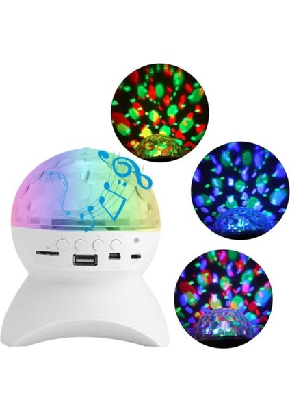 L740 Disko Topu LED Işıklı Şarjlı Bluetooth Hoparlör