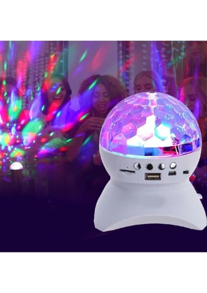 L740 Disko Topu LED Işıklı Şarjlı Bluetooth Hoparlör