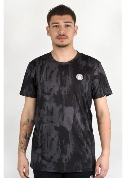 Parçalı Desen Tshirt