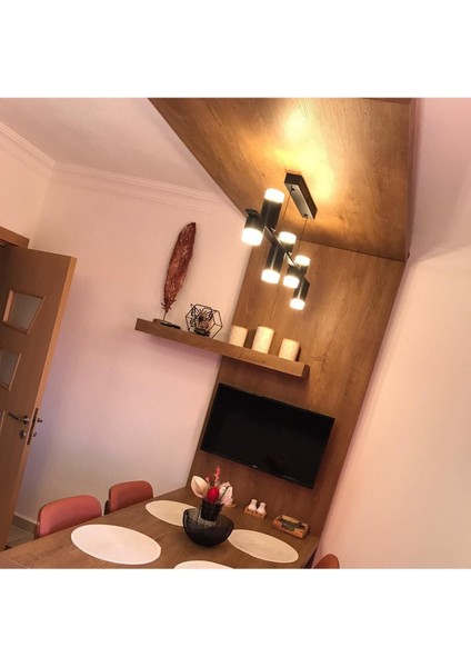 5036-7AS Sarkıt Avize Mat Siyah fiyatları