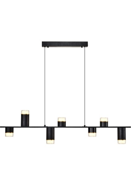 5036-7AS Sarkıt Avize Mat Siyah modelleri