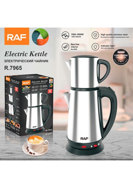 ZHOUHUAN3SHOP Paslanmaz Çelik 0.8 + 1.8l Çok Fonksiyonlu Elektrikli Su Isıtıcısı Büyük Kapasiteli (Yurt Dışından) fiyatları