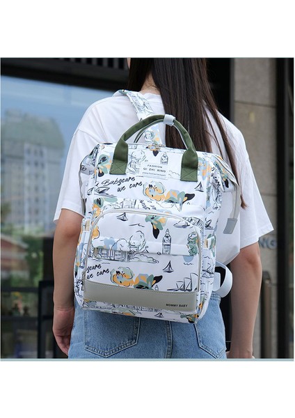 Yeni Stil Moda Omuz Mumya Çanta Çok Fonksiyonlu Büyük Kapasiteli Anne ve Bebek Çantası Taşınabilir Bebek Saklama Çantası (Yurt Dışından) fiyatları