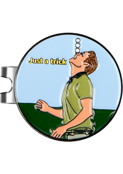 Golf Topu Marker Şapka Klipsi Komik Metal Yuvarlak Golf Aksesuarları Golf Sevgilisi Stili D (Yurt Dışından) fiyatları