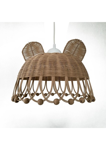 Rattan, Bambu, Hasır Sarkıt Avize Tavşan, Ayı Kulak Çocuk Odası Beyaz Duy modelleri