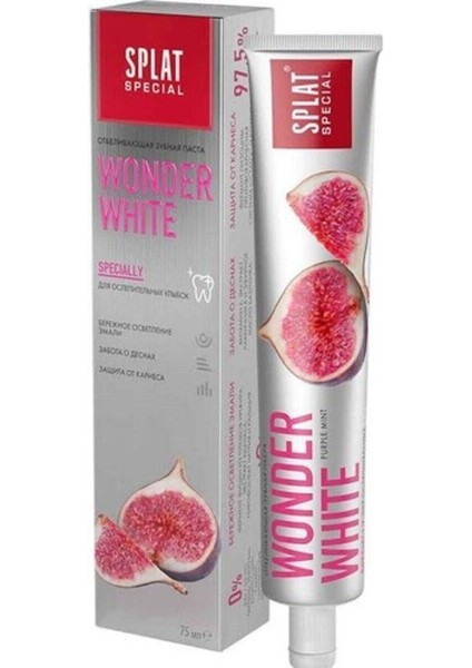 Splat Wonder White İncir Özlü Diş Macunu 75 ml