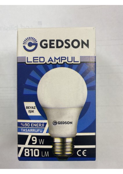 9 Watt LED Ampul Beyaz E27 Duy