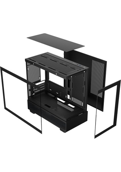 Basalt Pro 6x Argb Fan USB 3.0 600W 80+ Plus Matx Panoramik Temperli Cam Gaming Kasa Siyah