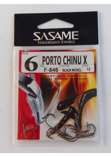 Porto Chınu x F-846 Olta Iğnesi No:6 fiyatları