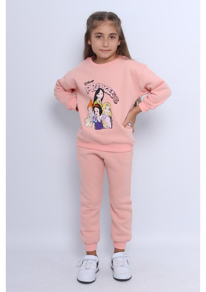 Kız Çocuk 3 Iplik Eşofman Takımı Princess Baskılı E3 fiyatları