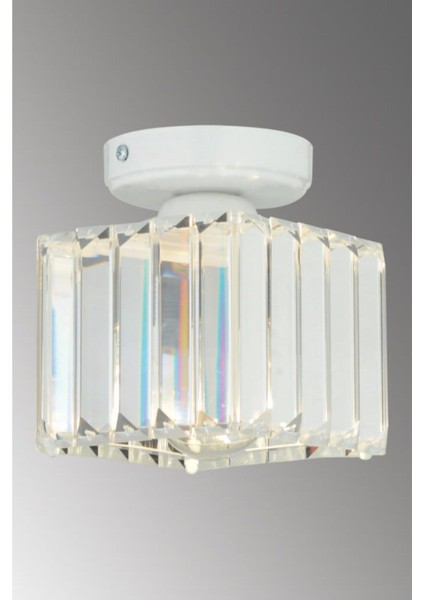 Plafonyer Tavan Beyaz K-10 Kristal Taşlı Avize fiyatları