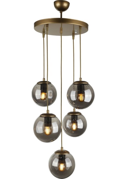 Alegro 5.li Avize Eskitme Füme Cam fiyatları