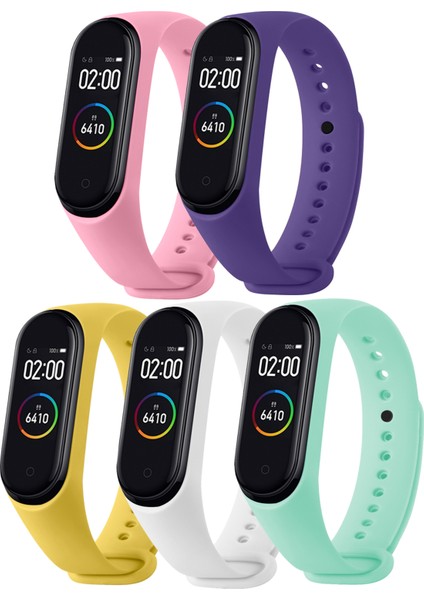 Xiaomi Mi Band 3 ve Mi Band 4 Uyumlu Yüksek Kalite Silikon Kordon Seti