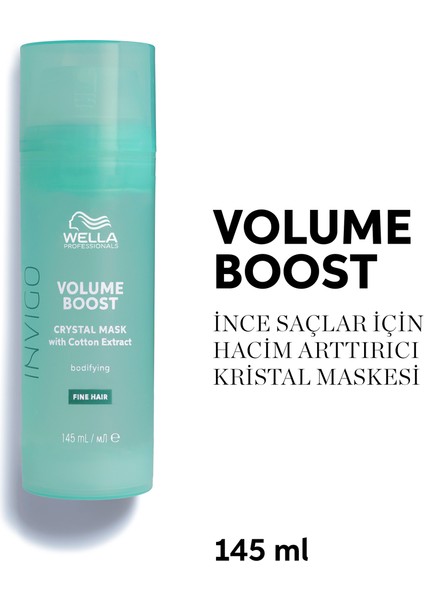 Professionals Invigo Volume Boost Hacim Artırıcı Kristal Maske145 ml- İnce Telli Saçlar İçin