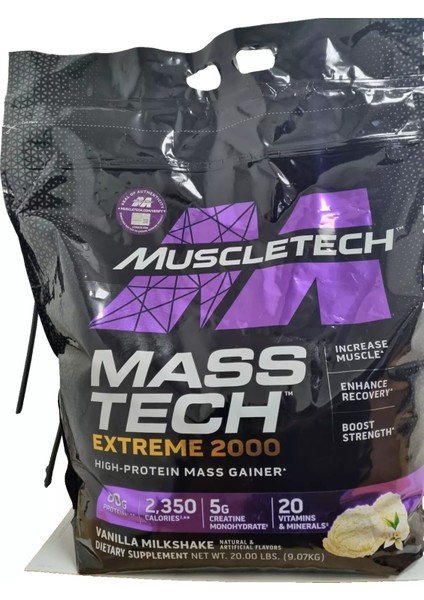 Gh Masstech Gainer 9 kg - (Kılo Alma Hacim Kütle Kas Artırma Karbonhidrat Tozu)