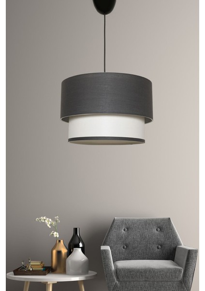 Tubol Tekli Sarkıt Antrasit Beyaz Mdrn-45