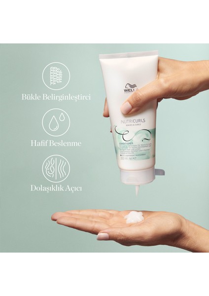 Professionals Nutricurls Dolaşık Açıcı Saç Kremi 200 ml - Bukle Belirginleştirme ve Besleme