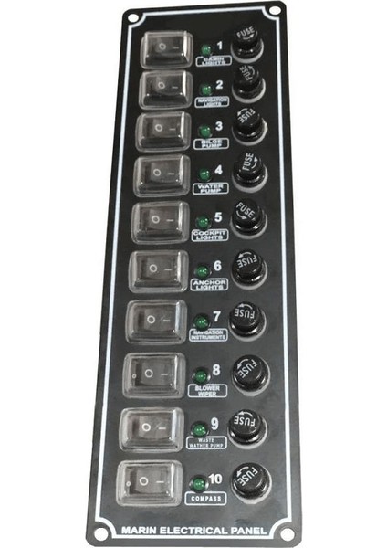 Sigorta Paneli Izoleli 10LU 85X250MM Dikey