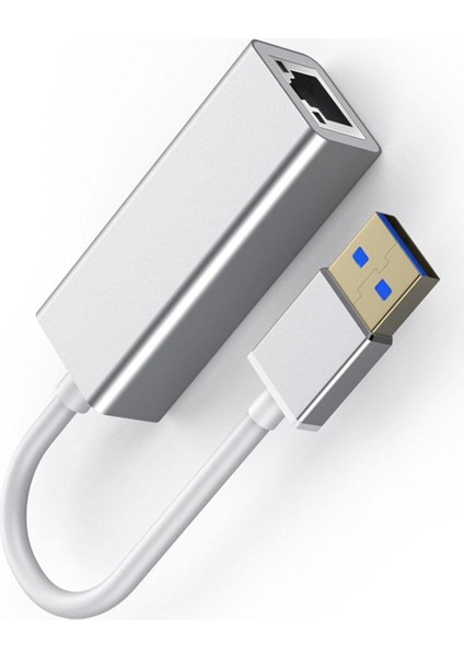 USB To Ethernet RJ45 Çevirici Kablolu Internet Dönüştürücü 1000MBPS Pc Ile Uyumlu Laptop Ile Uyumlu Alüminyum Kasa Tak Çalıştır Usb-A To Lan Adaptörü RJ45 ZR202