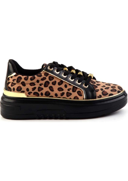 Leopar Kumaş Kadın Sneaker K01345096004 fiyatları