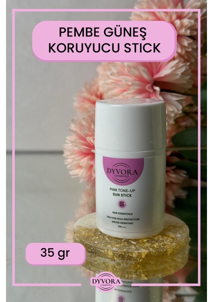 Spf 50 Ton Eşitleyici Pembe Saten Bitişli Stick Güneş Kremi 35 gr