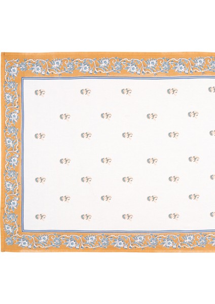 Baklan Püsküllü Dijital Baskılı %100 Pamuk Peştamal 90X170 cm Ekru