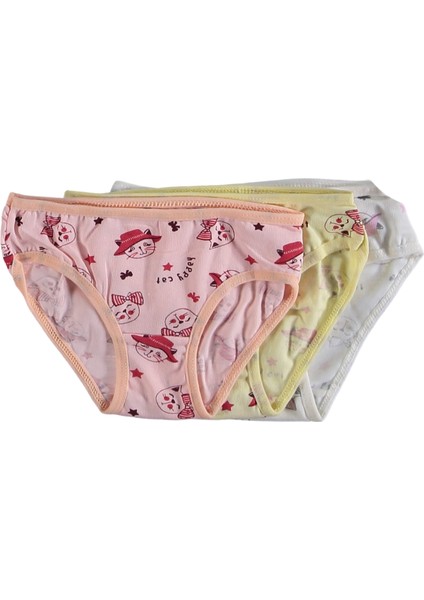 Kız 2-13 Yaş Karışık Desenli Slip Külot