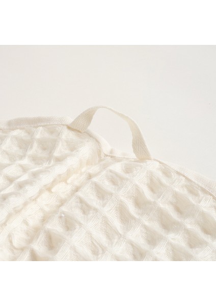Solıd Waffle Pamuklu El Havlusu 30X50 cm Ekru