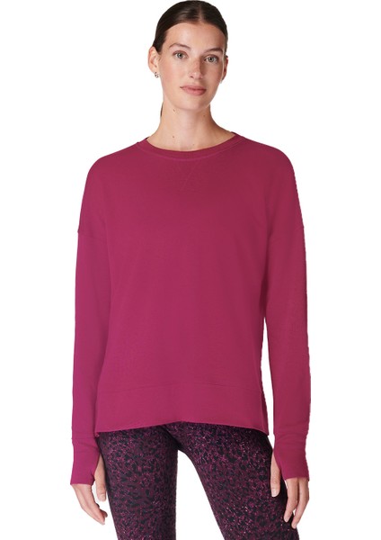 After Class Longline Sweatshir Kadın Kırmızı Sweatshirt
