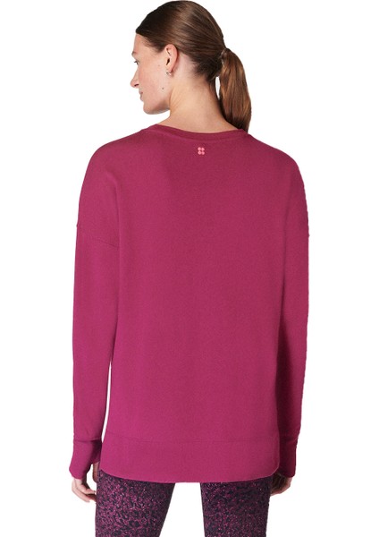 After Class Longline Sweatshir Kadın Kırmızı Sweatshirt indirimleri
