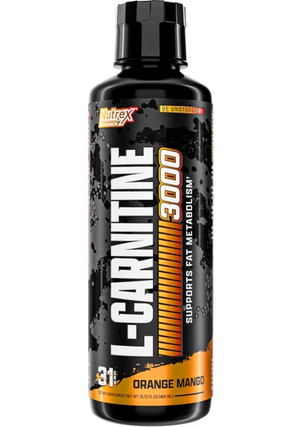 Research Liquid Carnitine Karnitin Termojenik Fat Burner 3000