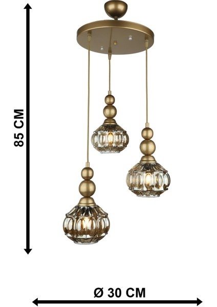 Katana 3.lü Avize Eskitme Bal Cam indirimleri