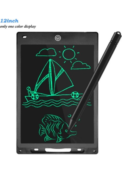 LCD 12.5 Inç Dijital Kalemli Çizim Yazı Tahtası Not Yazma Eğitim Tableti Writing Tablet Büyük Boy