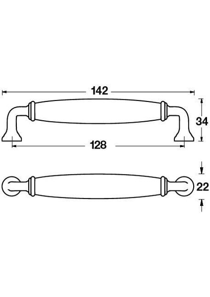 Antik Bronz 128 mm Porselen Kulp Rio fiyatları