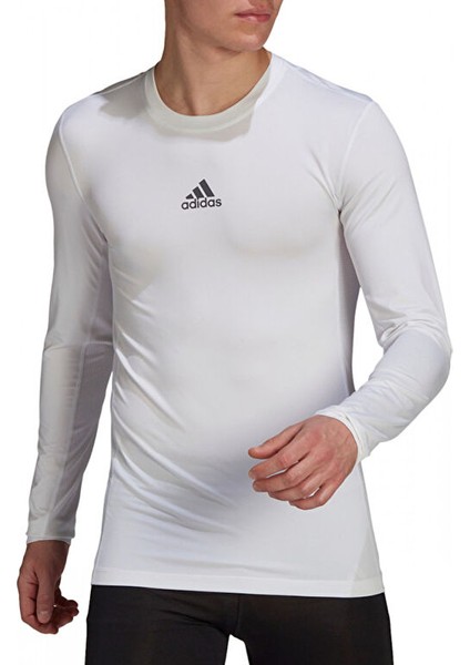 Adidas Tf Ls Top M Erkek Futbol Uzun Kollu Içlik GU7334 Beyaz