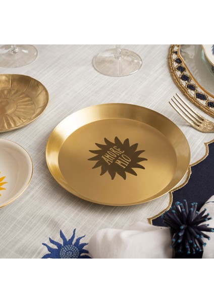 Emirgan Pirinç Tabak 18 cm Gold fiyatları