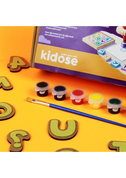 Eğitici Alfabe & Sayılar Baskı Etkinlik Oyun Kiti - (Alphabet And Numbers Stamp Kit)