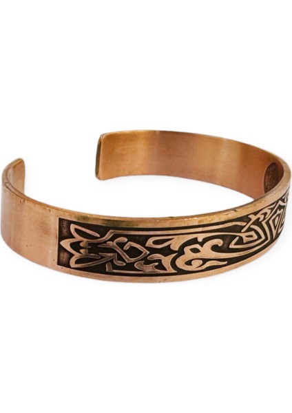 Lazer Motifli, Dualı Bakır Bileklik modelleri