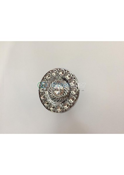 Swarovski Taşlı Tekli Midi Krom