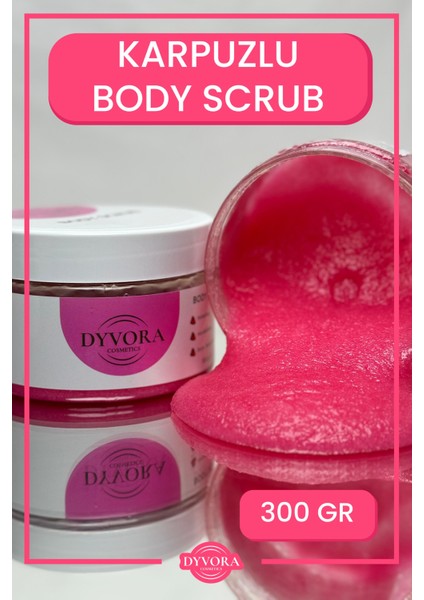 Vücut Peelingi Nemlendirici Besleyici Arındırıcı Karpuz Özlü Body Scrub 300 gr