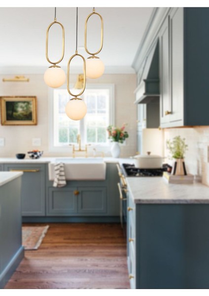 TT016-3Y Esk Eskitme Kaplama Beyaz Camlı 3 Lü Yuvarlak Avize fiyatları