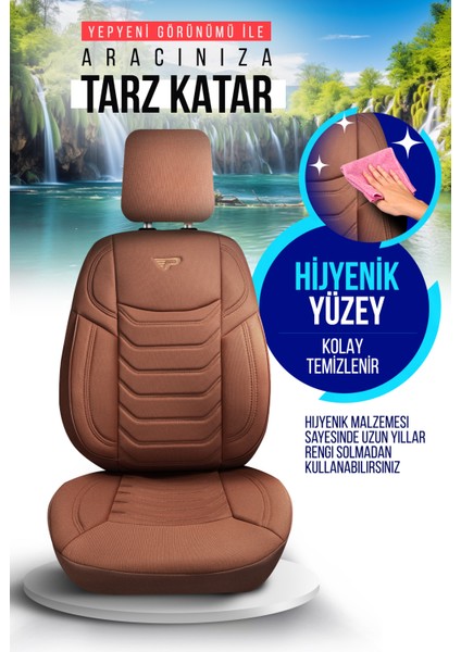 Panda Manavgat Serısı Lakos Kumaş Oto Koltuk Kılıfı - Tam Set