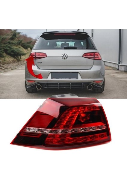 5G0945207  Stop Lambası Dış Sol (Led) vw Golf-7 / Golf7.5